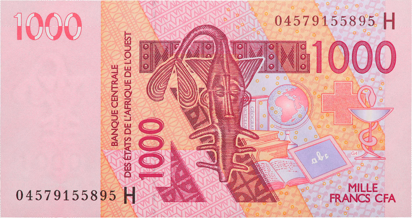 1000 Francs WEST AFRIKANISCHE STAATEN  2004 P.615Hb fST+
