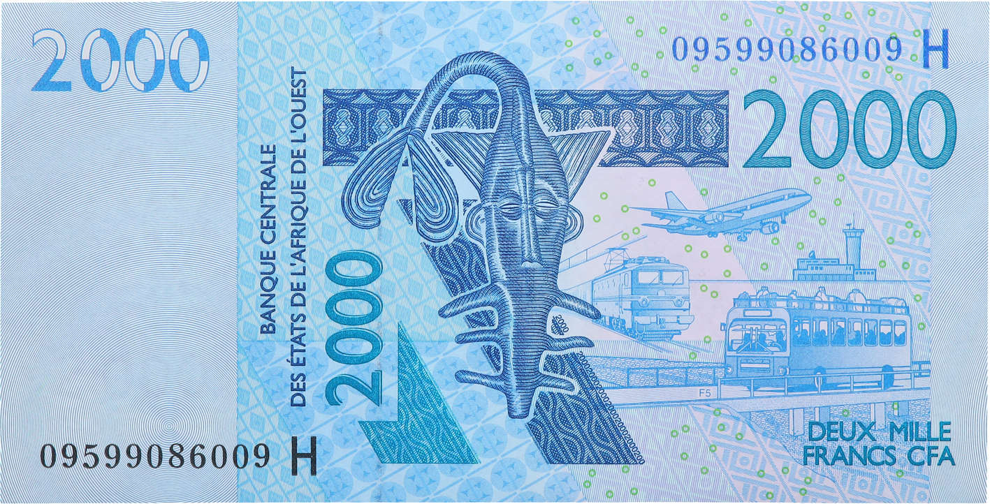 2000 Francs ÉTATS DE L AFRIQUE DE L OUEST  2009 P.616Hh pr.NEUF