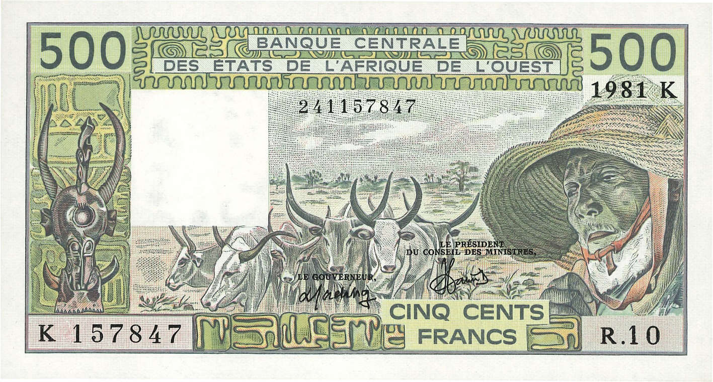 500 Francs WEST AFRIKANISCHE STAATEN  1981 P.706Ke fST