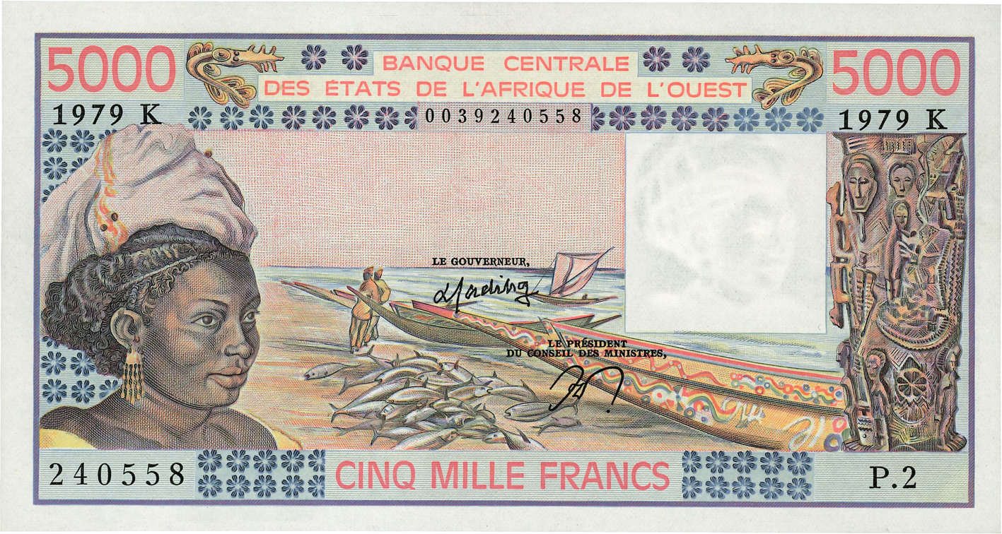 5000 Francs ÉTATS DE L AFRIQUE DE L OUEST  1979 P.708Kb NEUF