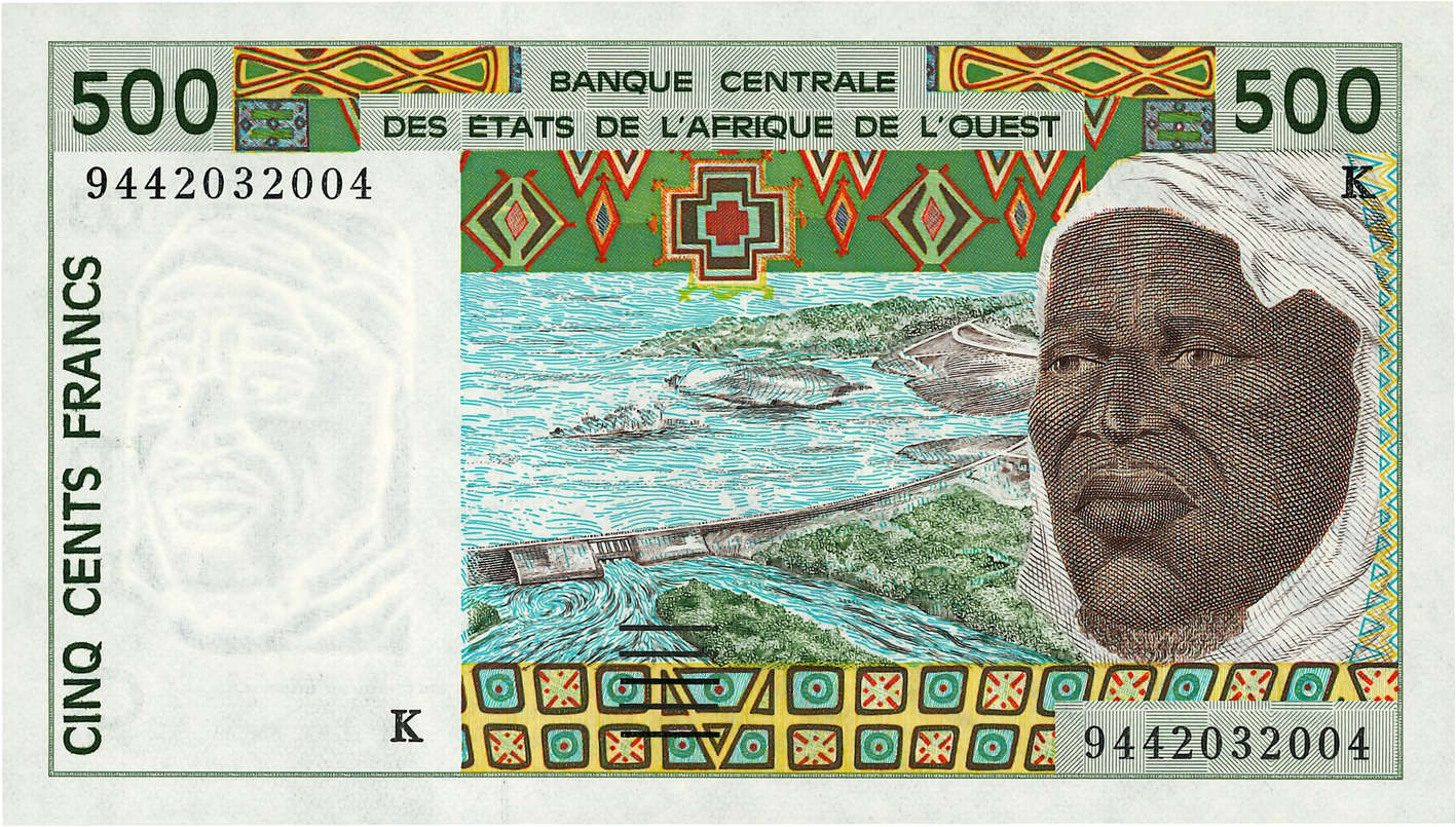 500 Francs ESTADOS DEL OESTE AFRICANO  1994 P.710Kd FDC
