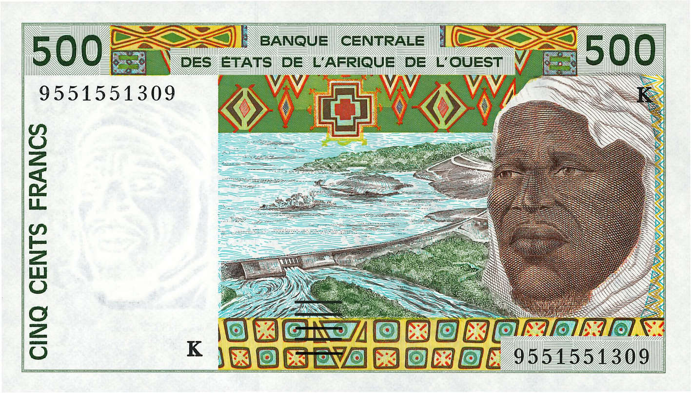 500 Francs ESTADOS DEL OESTE AFRICANO  1995 P.710Ke FDC