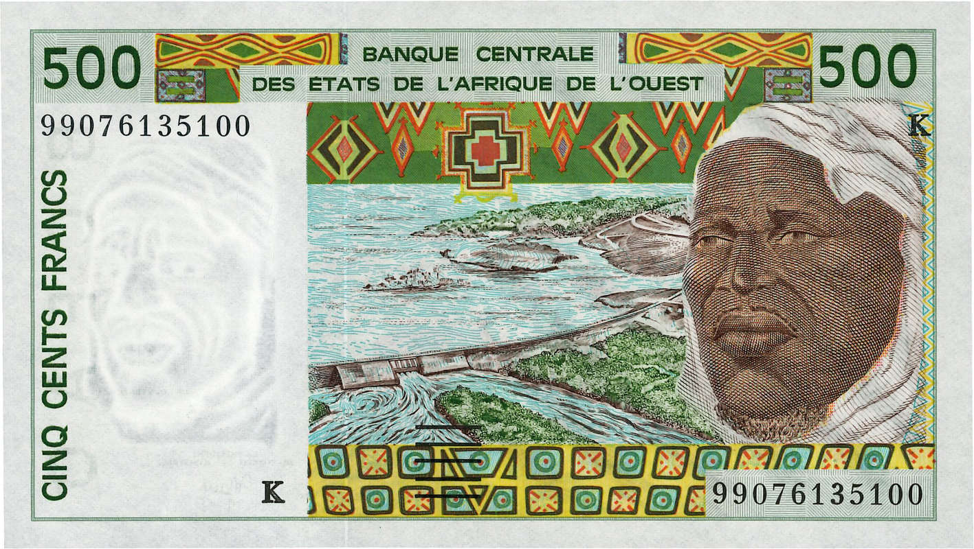 500 Francs STATI AMERICANI AFRICANI  1999 P.710Kj FDC