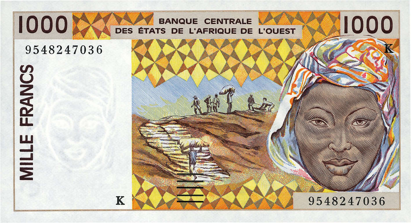 1000 Francs ÉTATS DE L AFRIQUE DE L OUEST  1995 P.711Ke NEUF