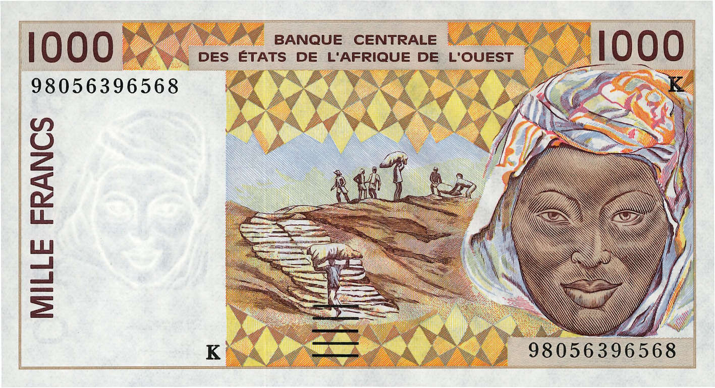 1000 Francs ÉTATS DE L AFRIQUE DE L OUEST  1998 P.711Kh NEUF
