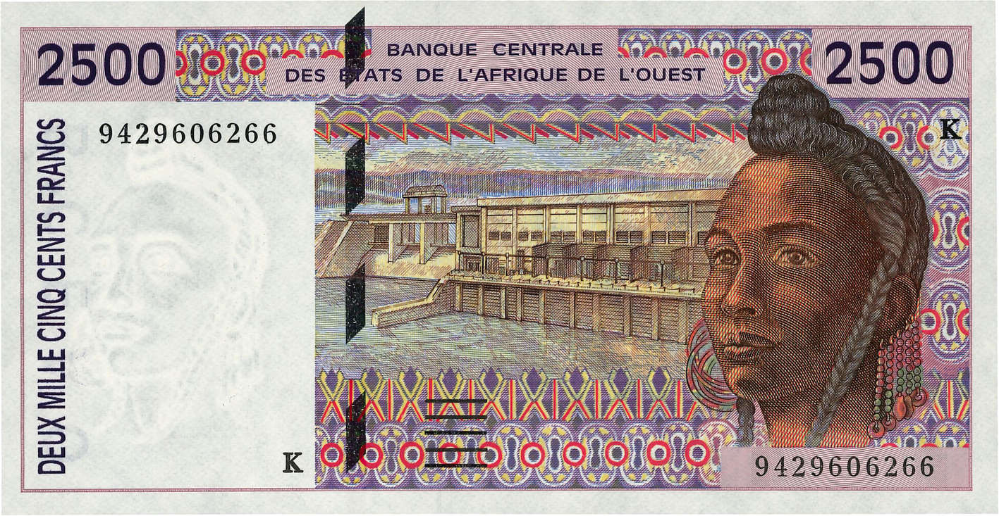 2500 Francs WEST AFRIKANISCHE STAATEN  1994 P.712Kc ST
