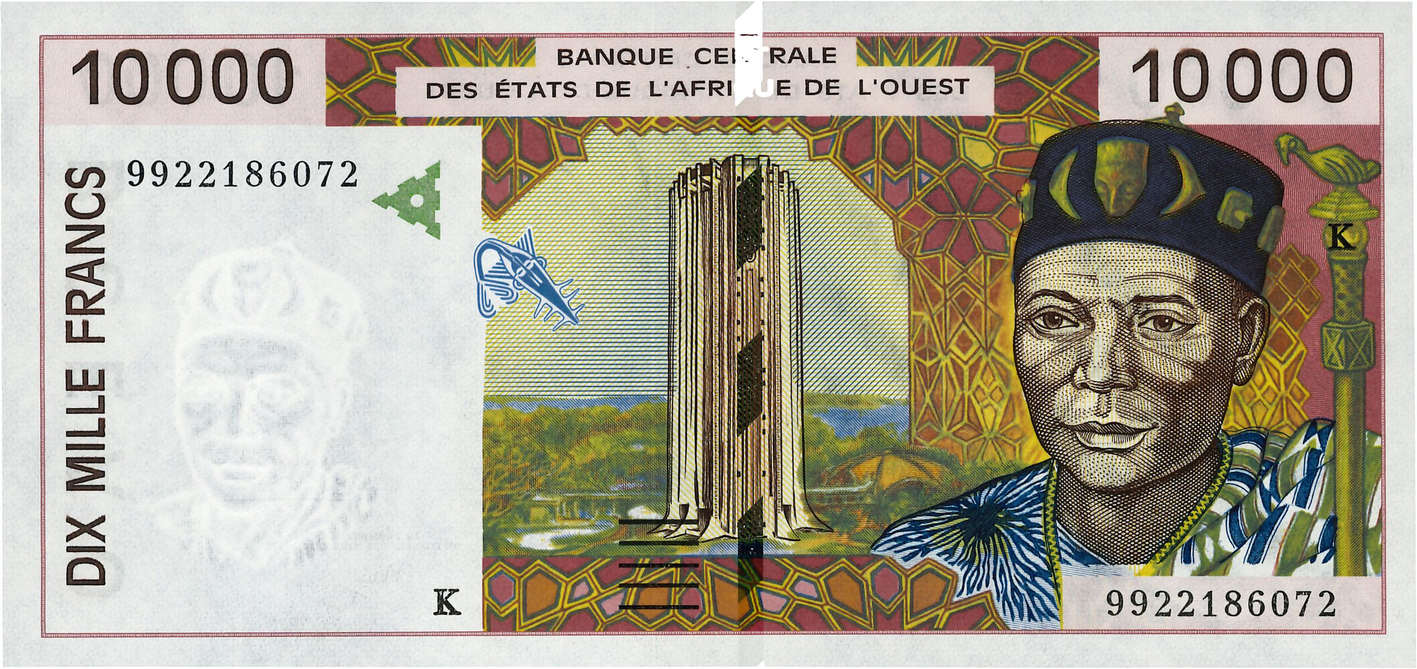 10000 Francs ÉTATS DE L AFRIQUE DE L OUEST  1999 P.714Kk pr.NEUF