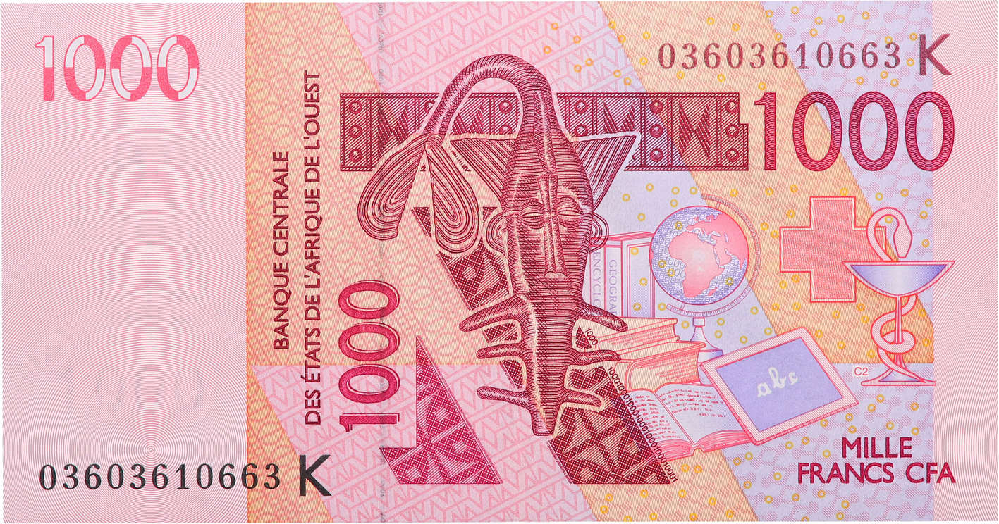 1000 Francs WEST AFRIKANISCHE STAATEN  2003 P.715Ka fST+