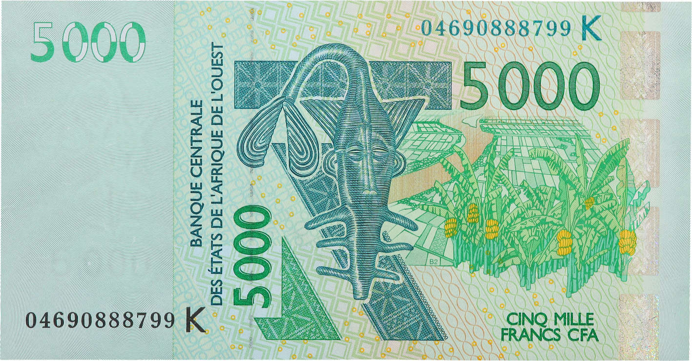 5000 Francs WEST AFRICAN STATES  2004 P.717Kb UNC