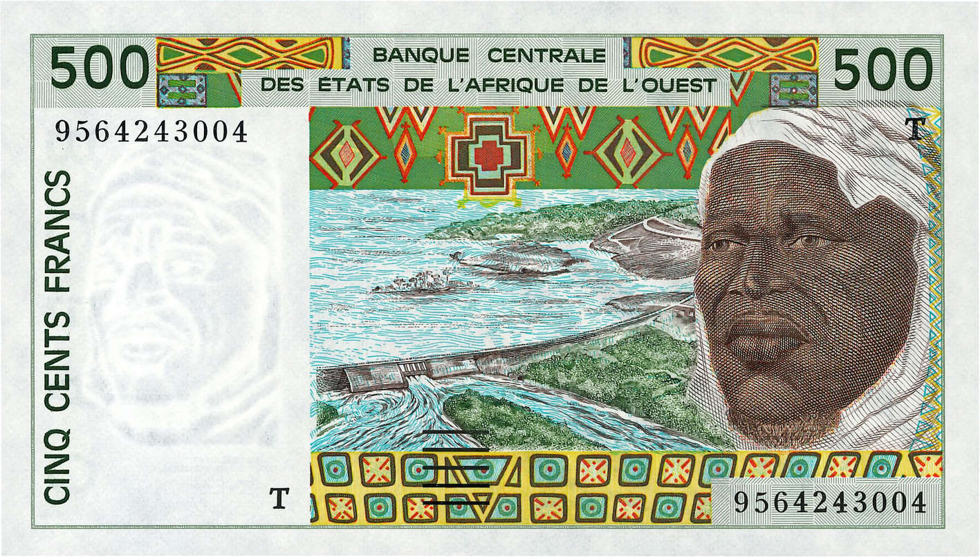 500 Francs WEST AFRIKANISCHE STAATEN  1995 P.810Te ST