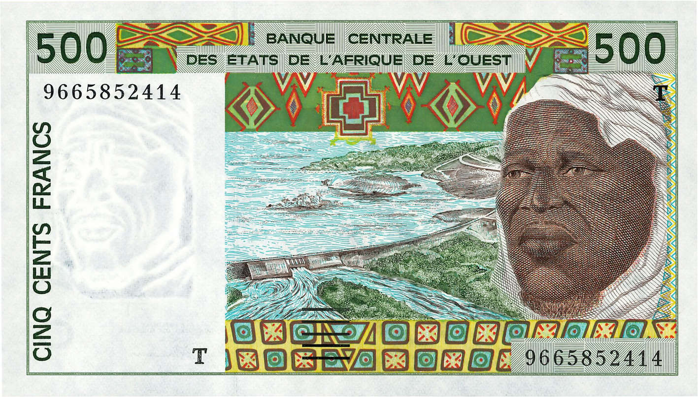 500 Francs STATI AMERICANI AFRICANI  1996 P.810Tf FDC