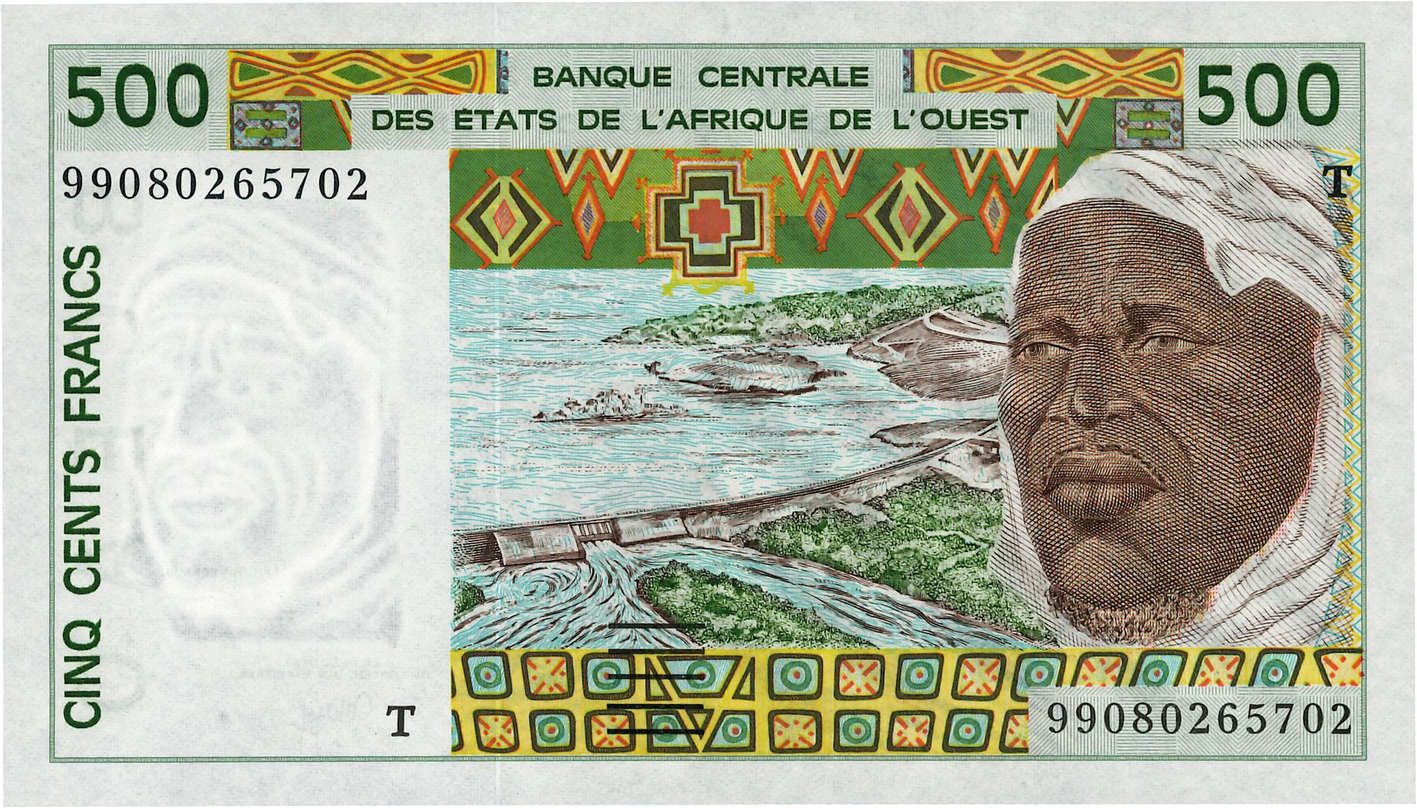 500 Francs WEST AFRICAN STATES  1999 P.810Tj UNC