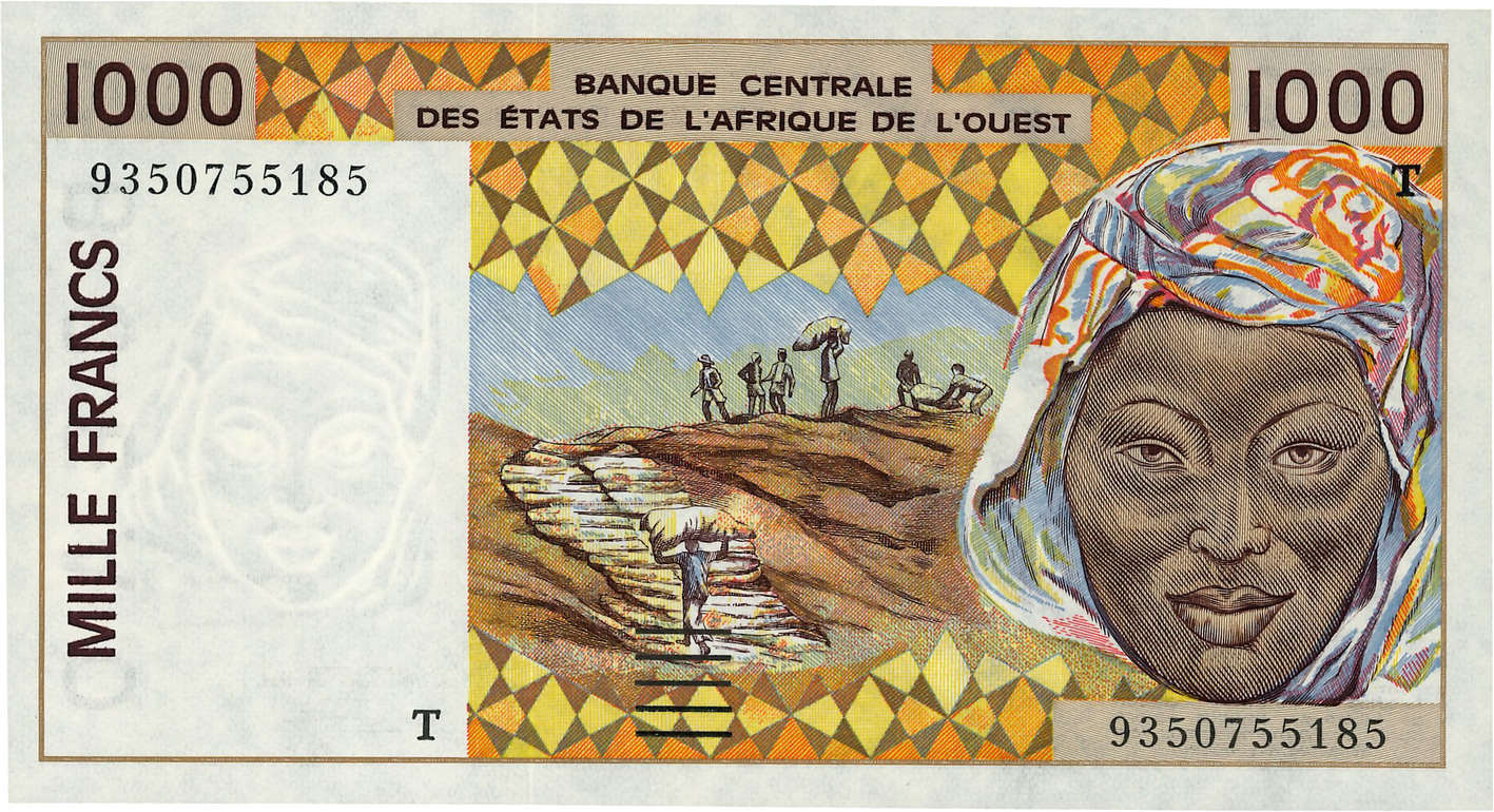 1000 Francs ÉTATS DE L AFRIQUE DE L OUEST  1993 P.811Tc pr.NEUF