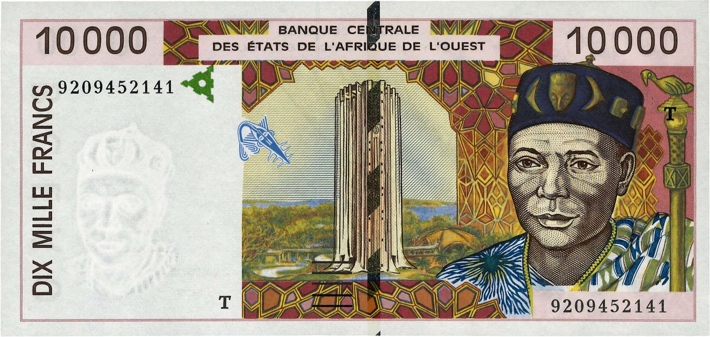 10000 Francs ÉTATS DE L AFRIQUE DE L OUEST  1992 P.814Ta NEUF