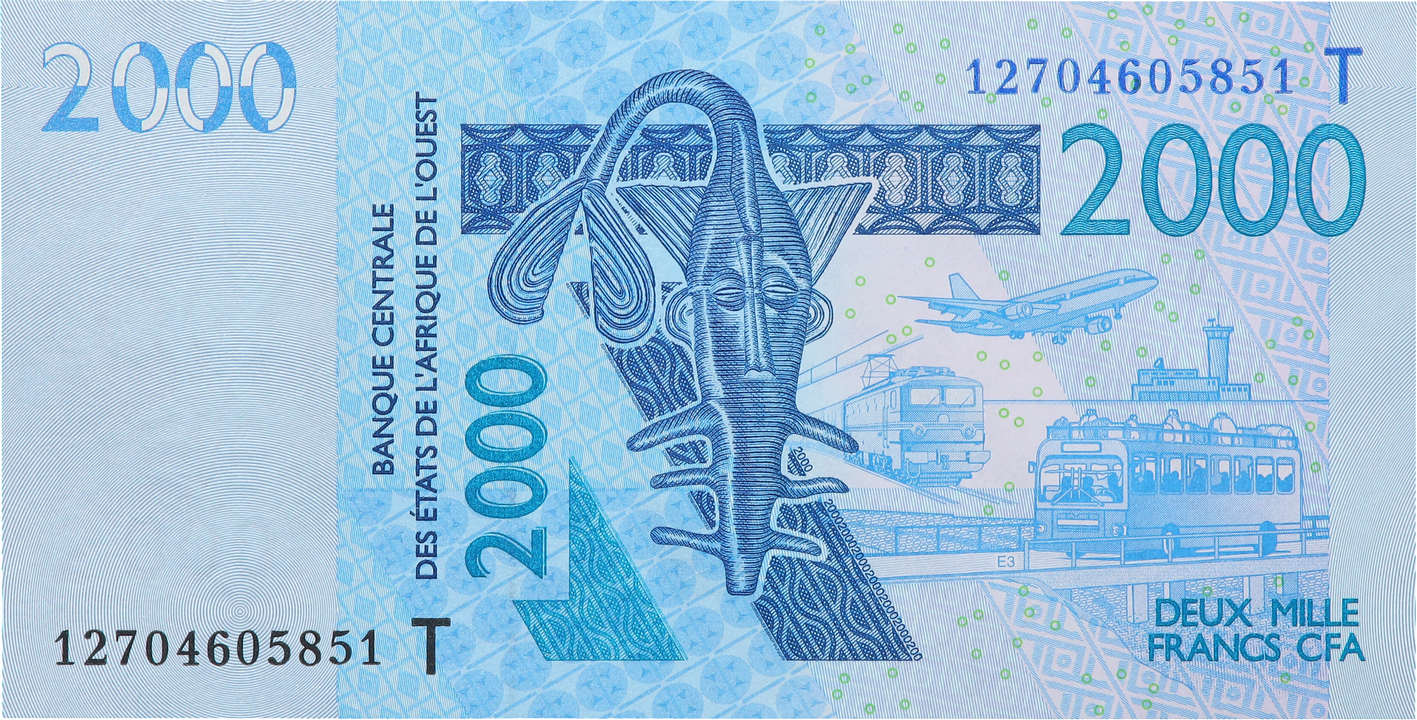 2000 Francs WEST AFRIKANISCHE STAATEN  2012 P.816Tl ST