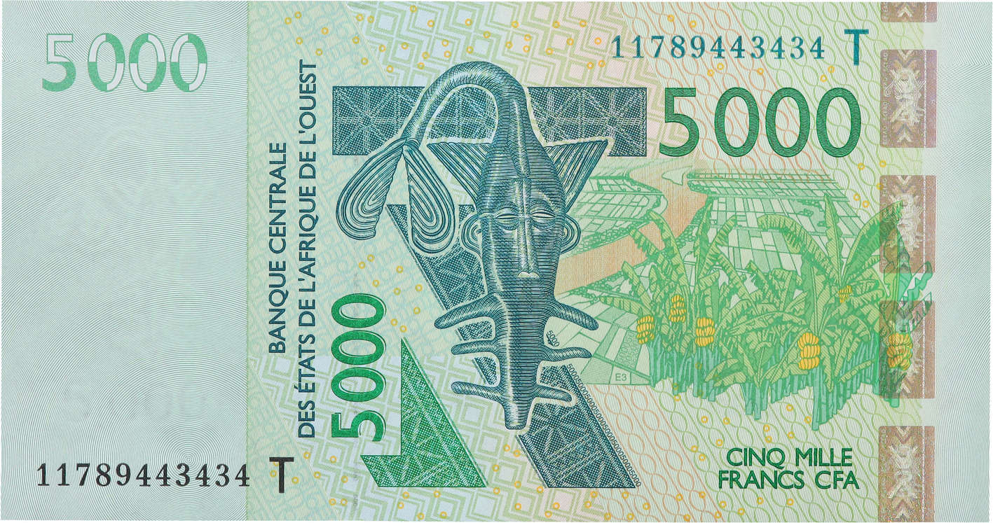 5000 Francs ÉTATS DE L AFRIQUE DE L OUEST  2011 P.817Tj NEUF