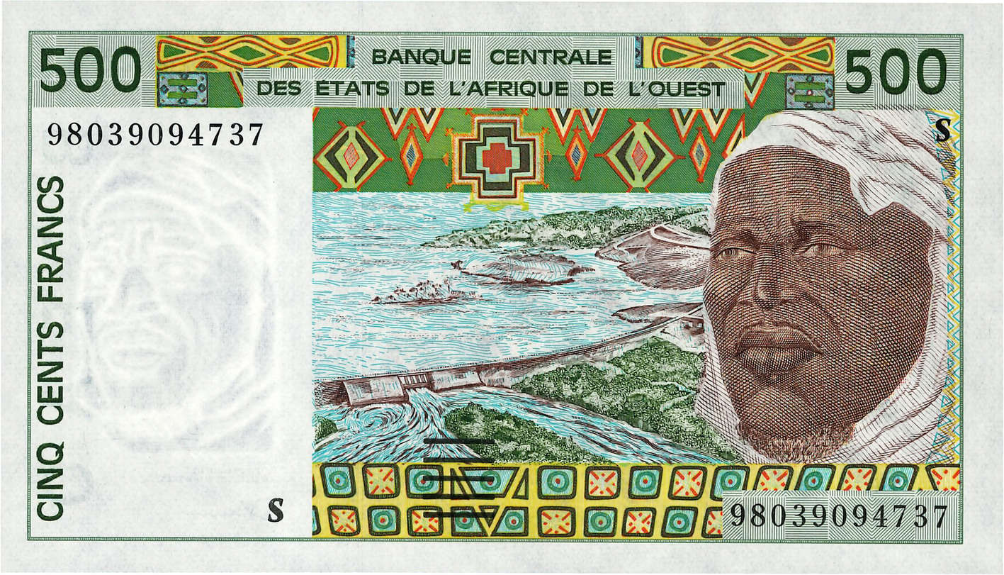 500 Francs STATI AMERICANI AFRICANI  1998 P.910Sc FDC