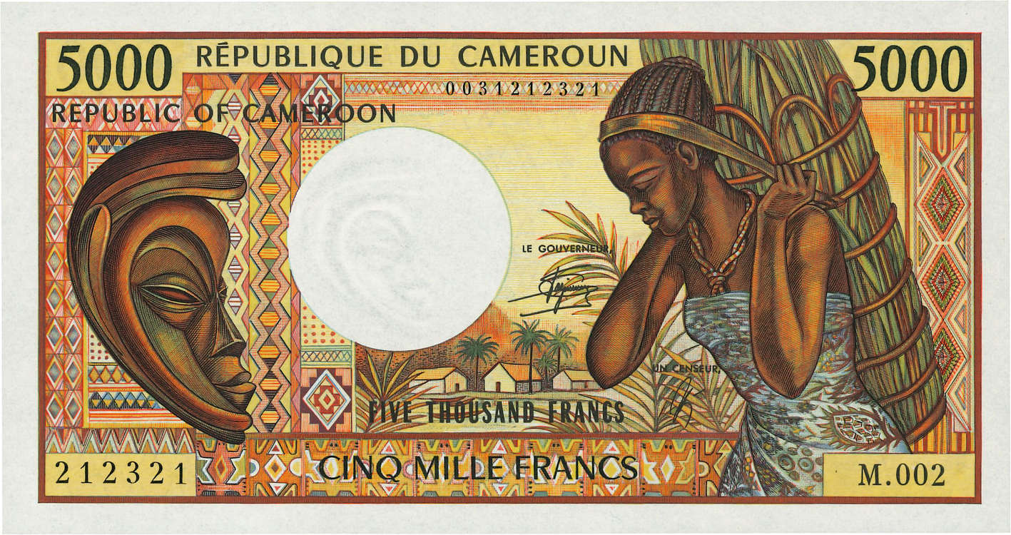 5000 Francs CAMEROON  1984 P.22 UNC