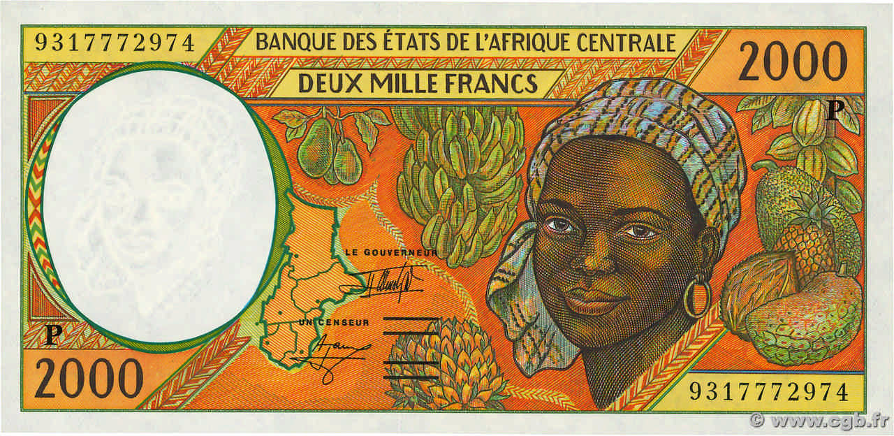 2000 Francs ÉTATS DE L AFRIQUE CENTRALE  1993 P.603Pa pr.NEUF
