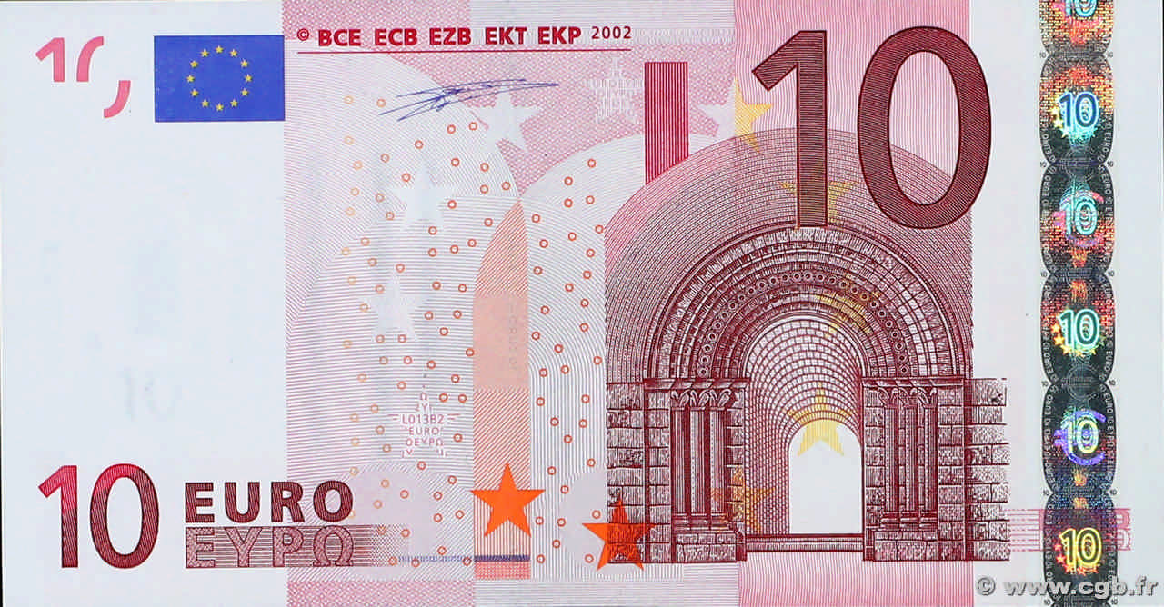 10 Euro EUROPA  2002 P.02u SC+