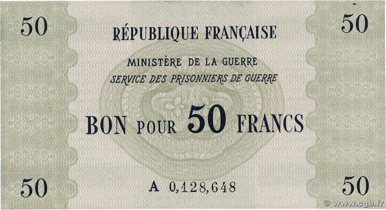50 Francs FRANCE Regionalismus und verschiedenen  1945 K.004 ST