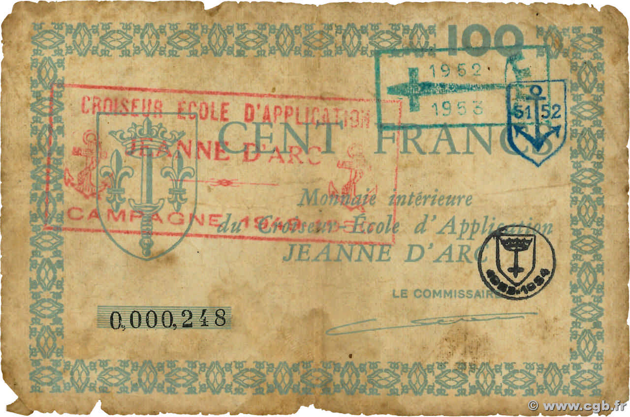 100 Francs FRANCE régionalisme et divers  1949 K.286 B