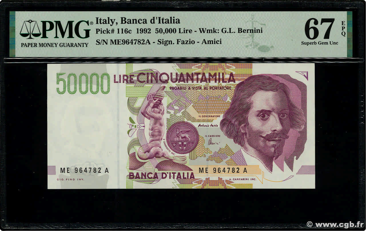 50000 Lire ITALIE  1992 P.116c NEUF