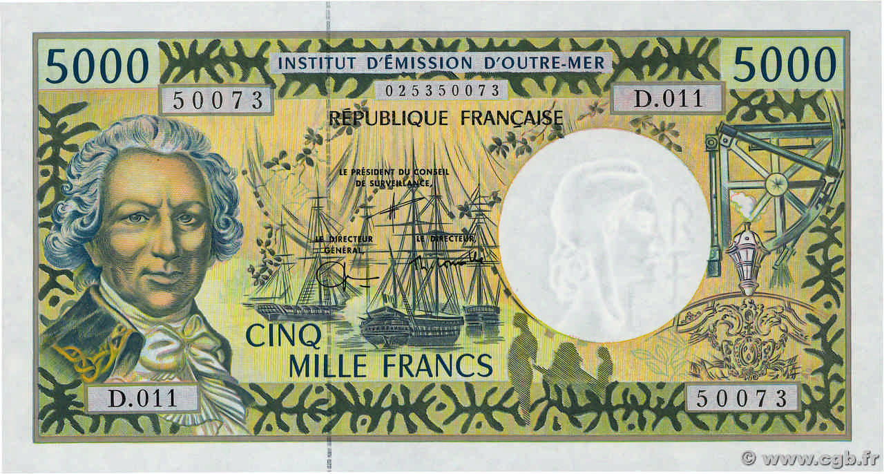 5000 Francs POLYNÉSIE, TERRITOIRES D OUTRE MER  2003 P.03g pr.NEUF