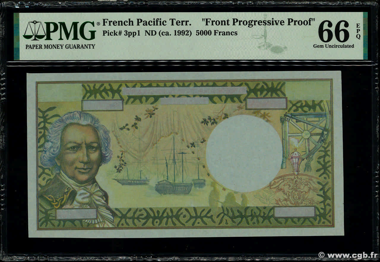 5000 Francs Épreuve POLYNESIA, FRENCH OVERSEAS TERRITORIES  1996 P.03p UNC
