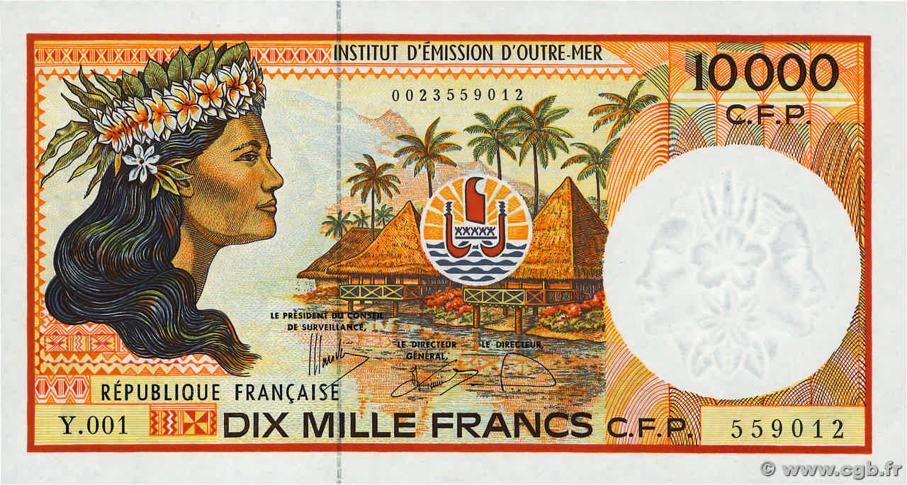10000 Francs POLYNÉSIE, TERRITOIRES D OUTRE MER  2005 P.04f NEUF