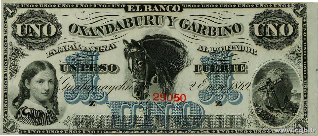 1 Peso Fuerte Non émis ARGENTINE  1869 PS.1791r NEUF