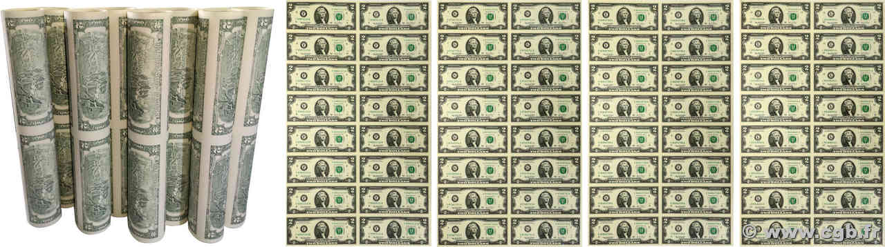 2 Dollars Planche STATI UNITI D AMERICA  2003 P.516b FDC