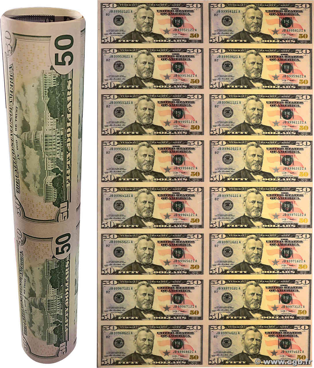 50 Dollars Planche ÉTATS-UNIS D AMÉRIQUE New York 2009 P.534 NEUF