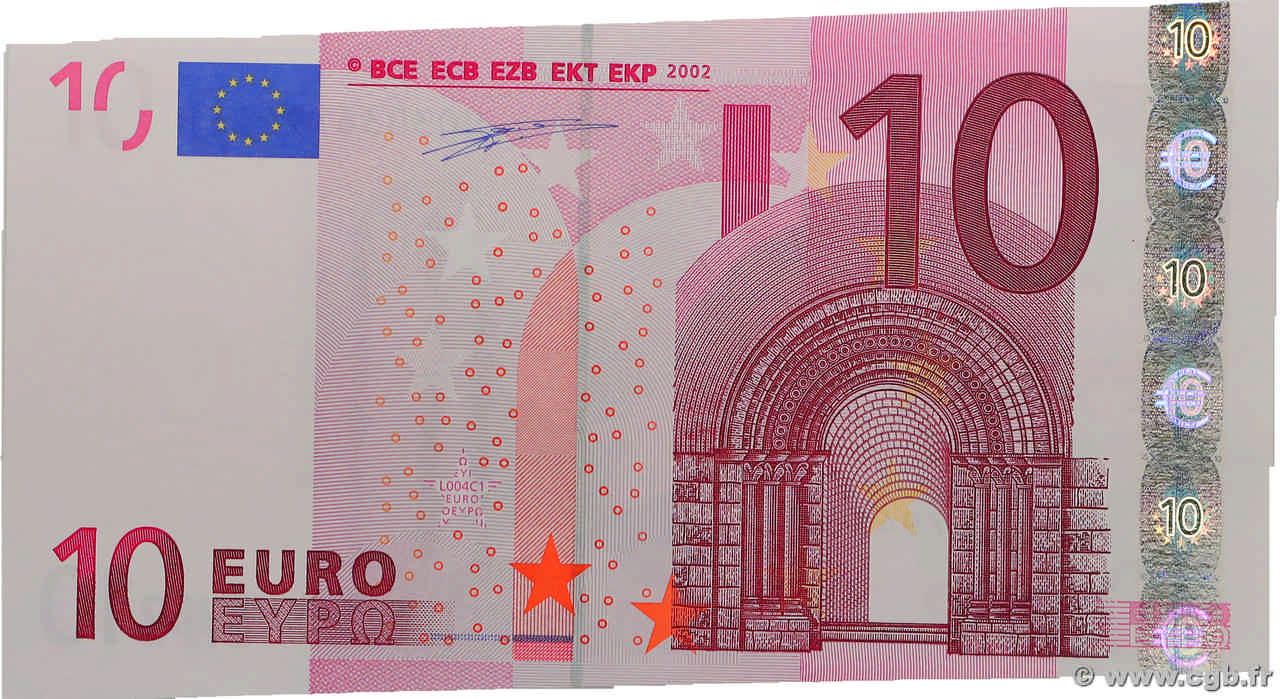 10 Euros Fauté EUROPA  2002 P.02u q.FDC