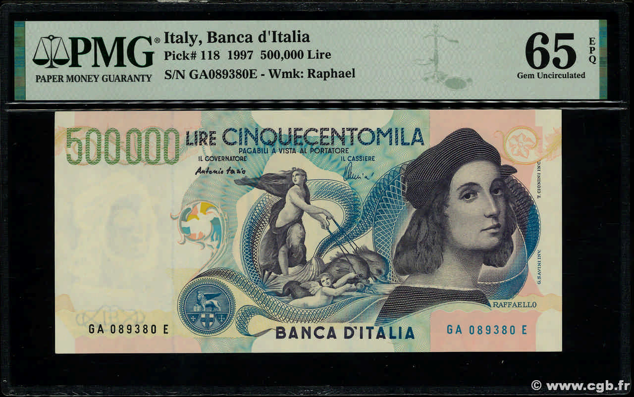500000 Lire ITALIE  1997 P.118 NEUF