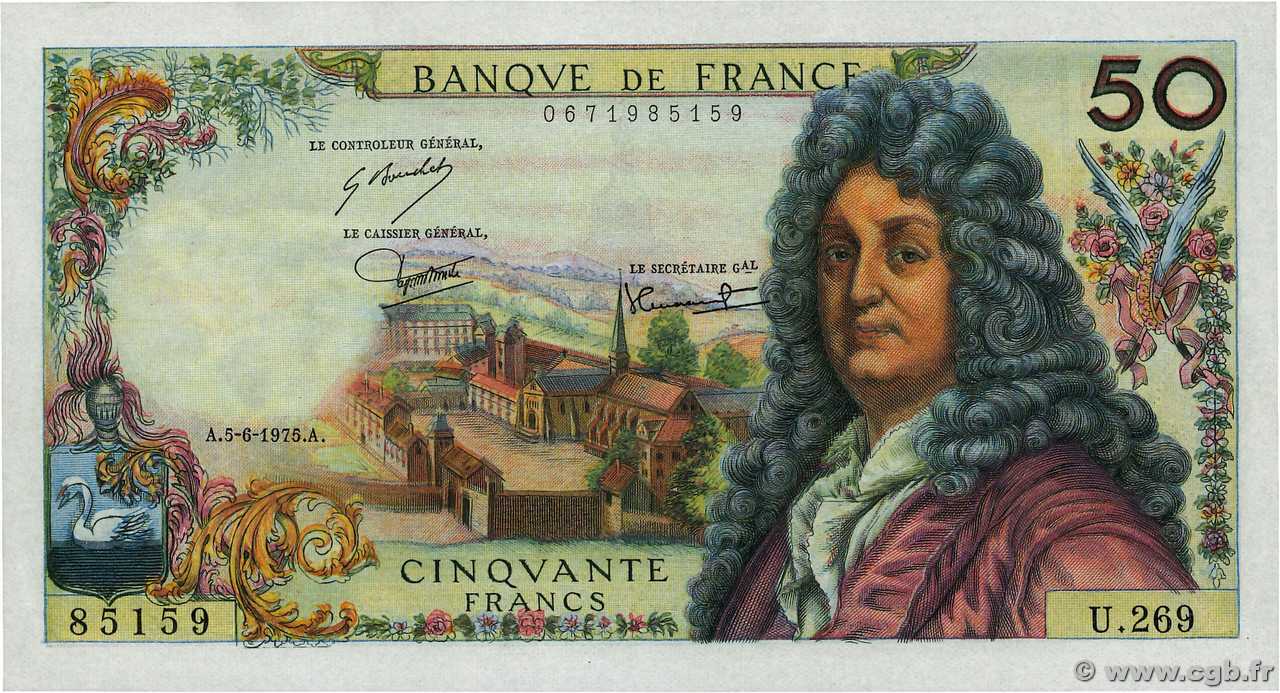 50 Francs RACINE Fauté FRANCE  1975 F.64.30 pr.NEUF