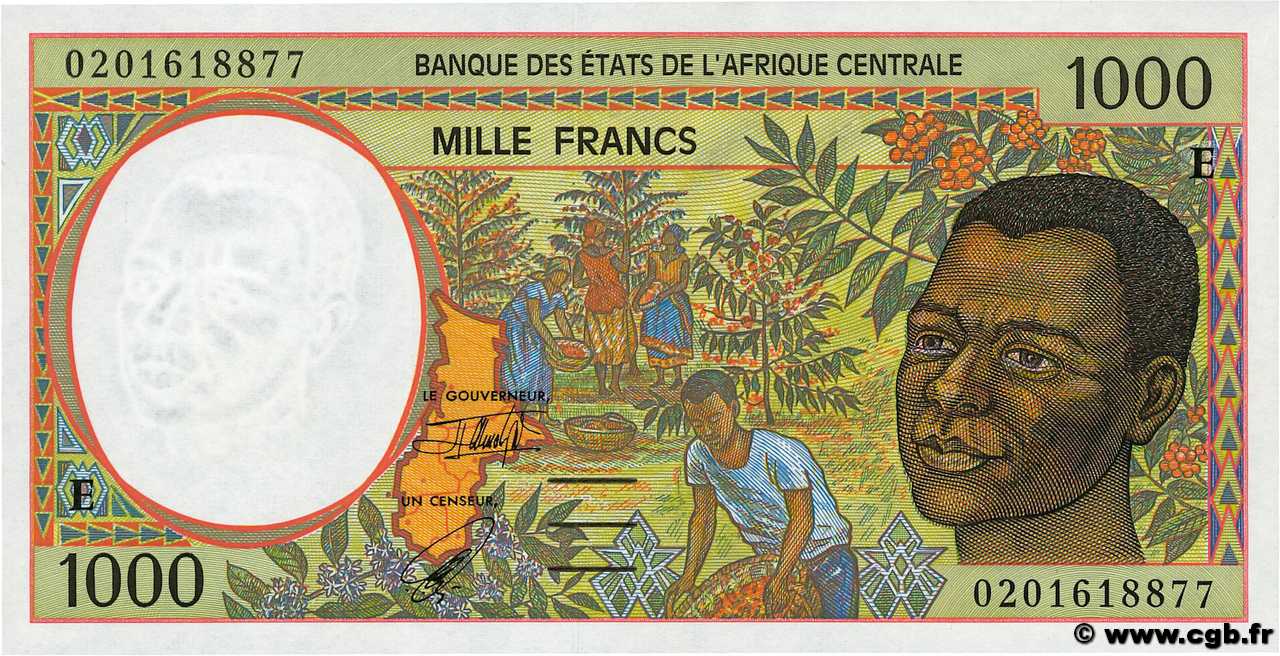 1000 Francs ÉTATS DE L AFRIQUE CENTRALE  2002 P.202Eh NEUF
