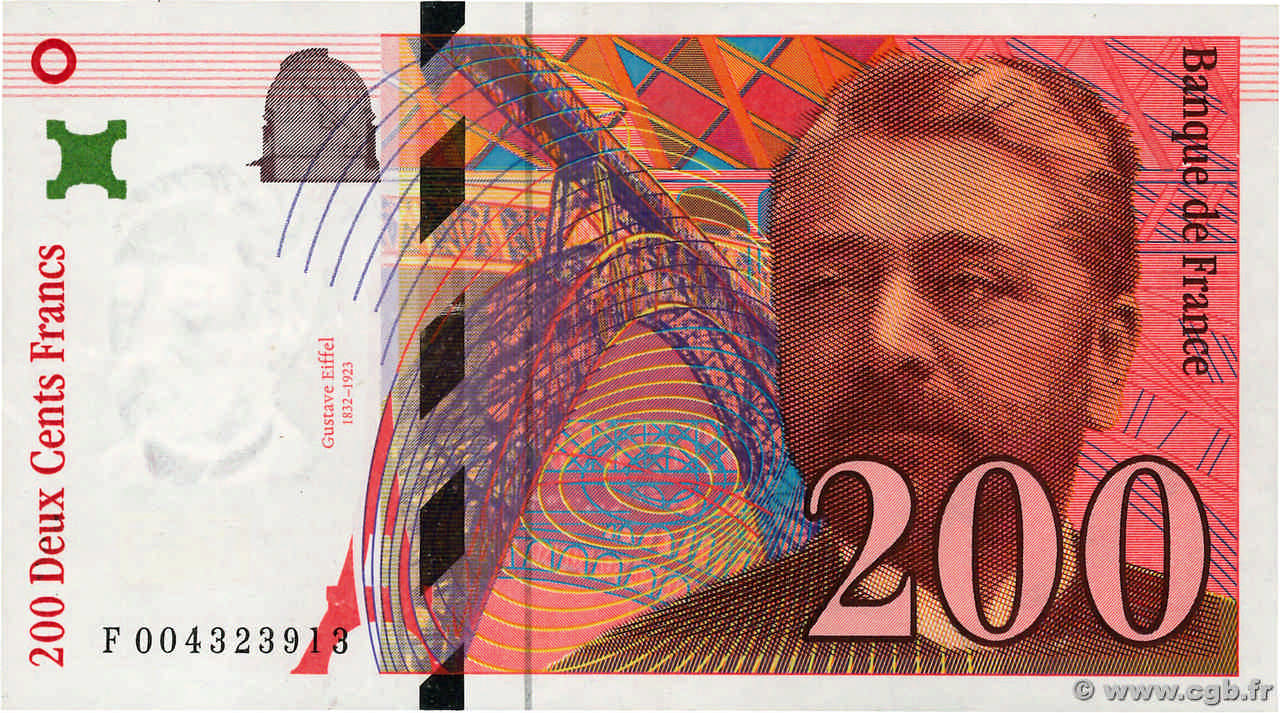 200 Francs EIFFEL FRANCIA  1995 F.75.01 q.SPL