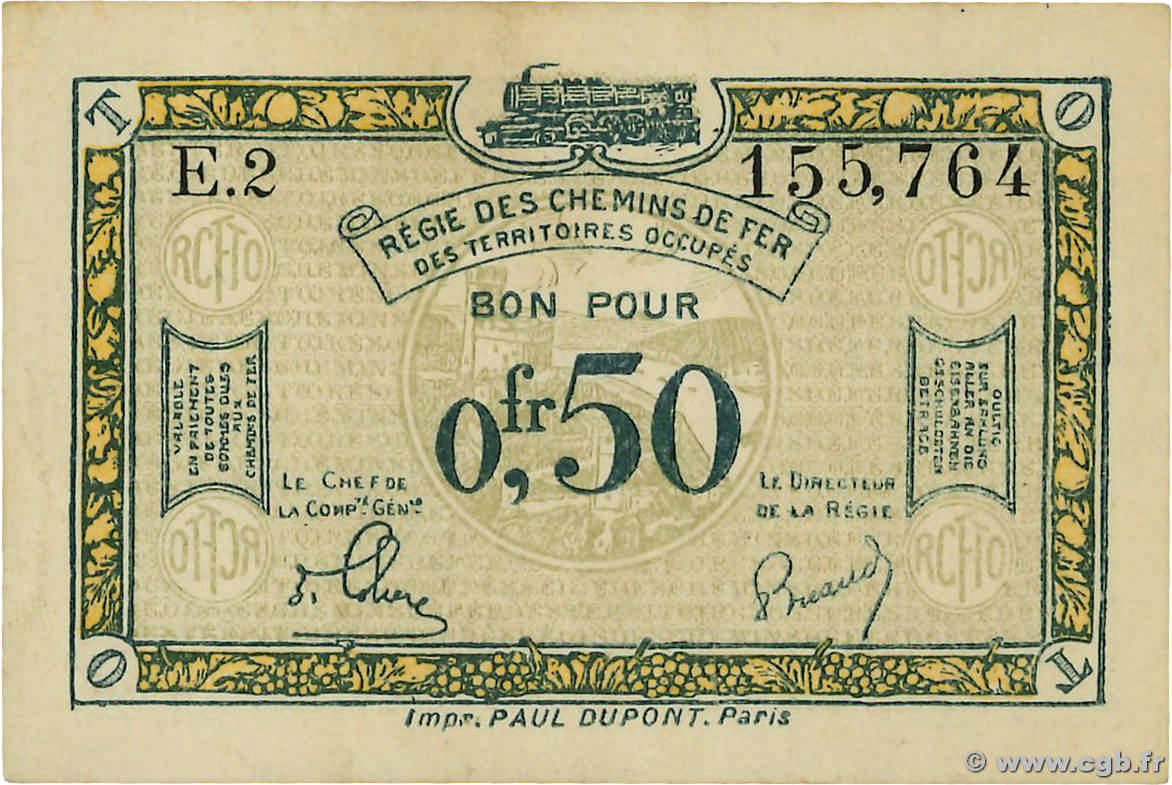 50 Centimes FRANCE regionalismo e varie  1923 JP.135.04 SPL