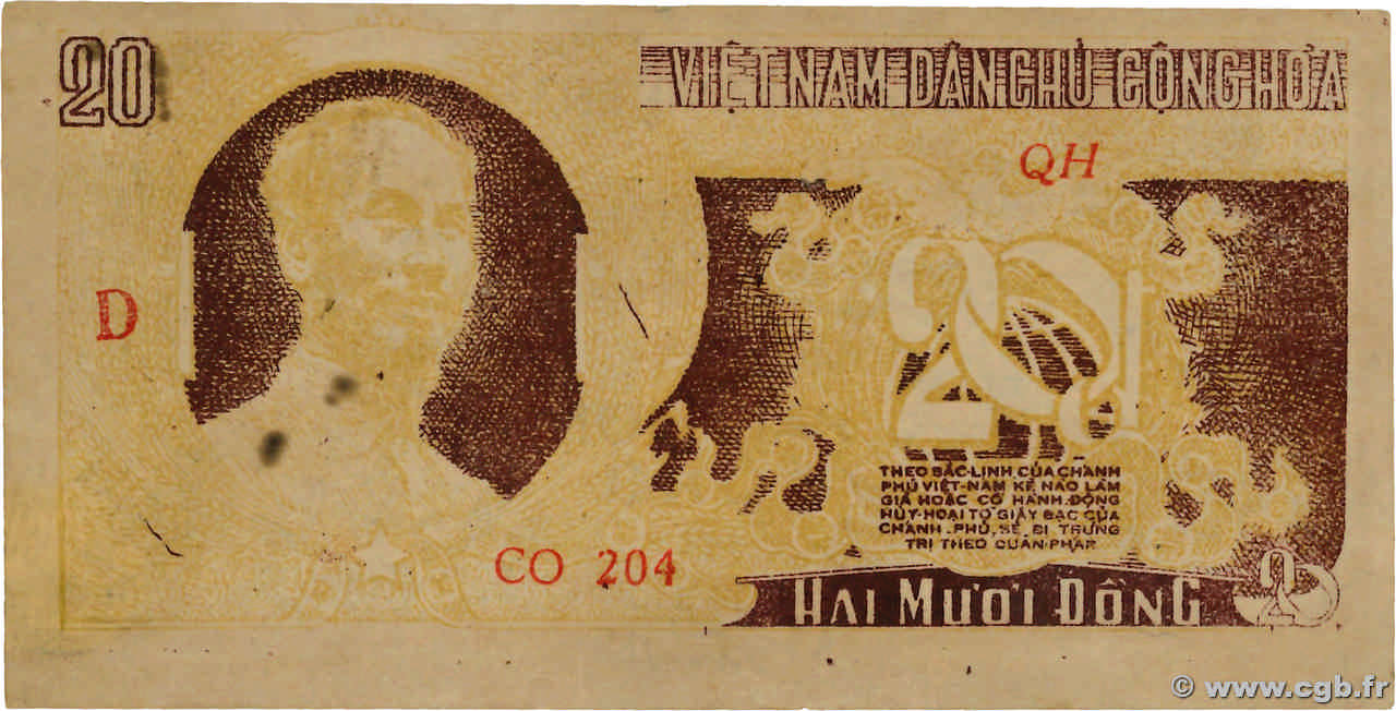 20 Dong VIETNAM  1952 P.- VZ+