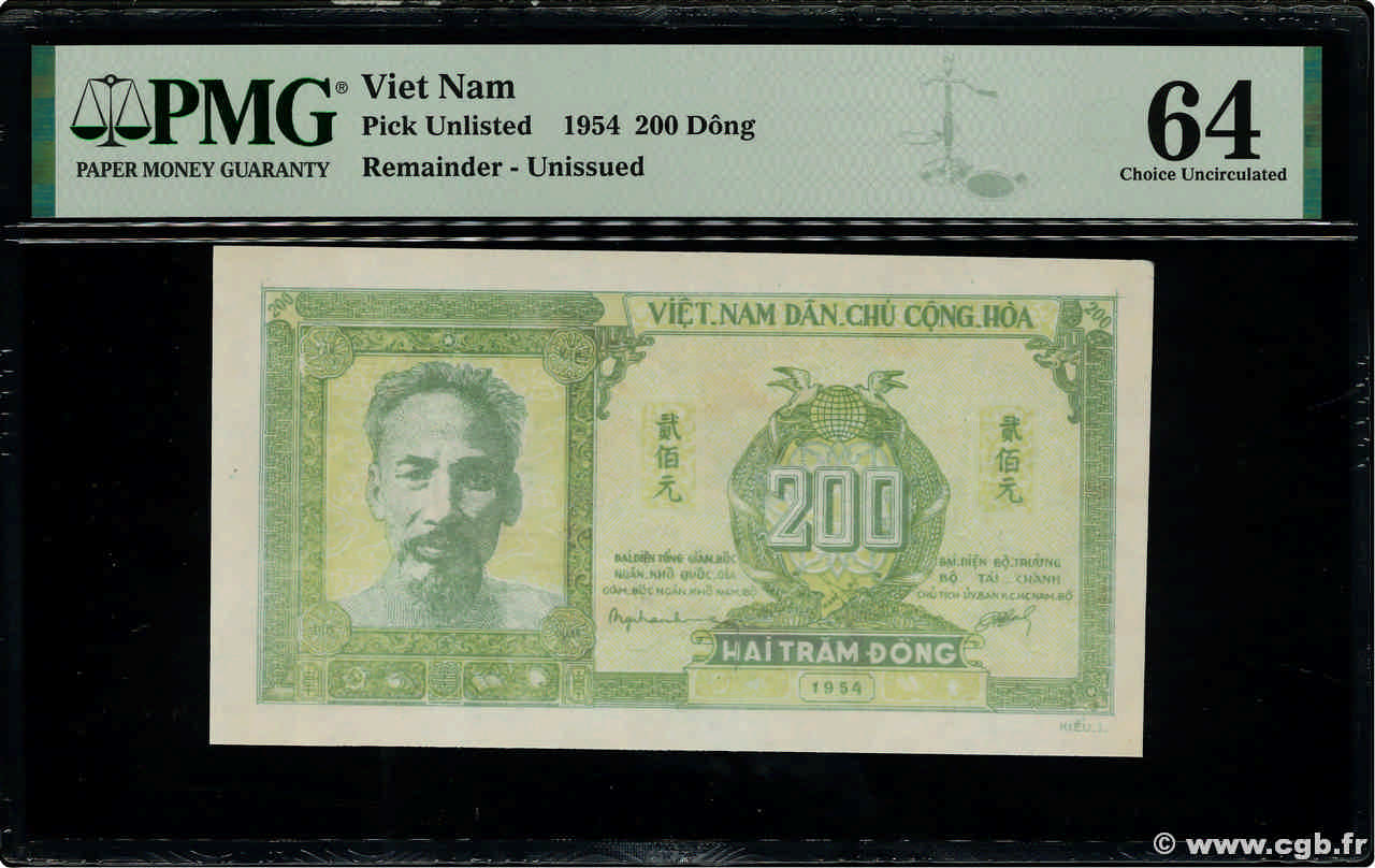 200 Dong Spécimen VIET NAM   1954 P.- pr.NEUF