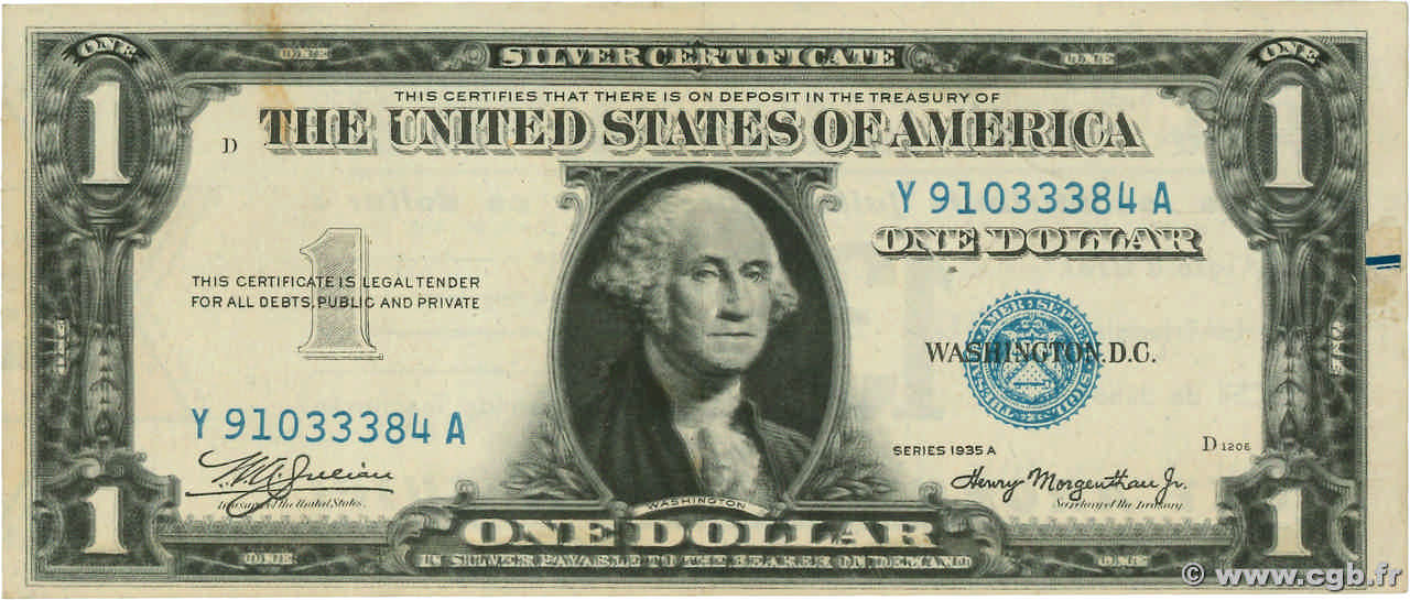 1 Dollar ÉTATS-UNIS D AMÉRIQUE  1940 P.- SUP