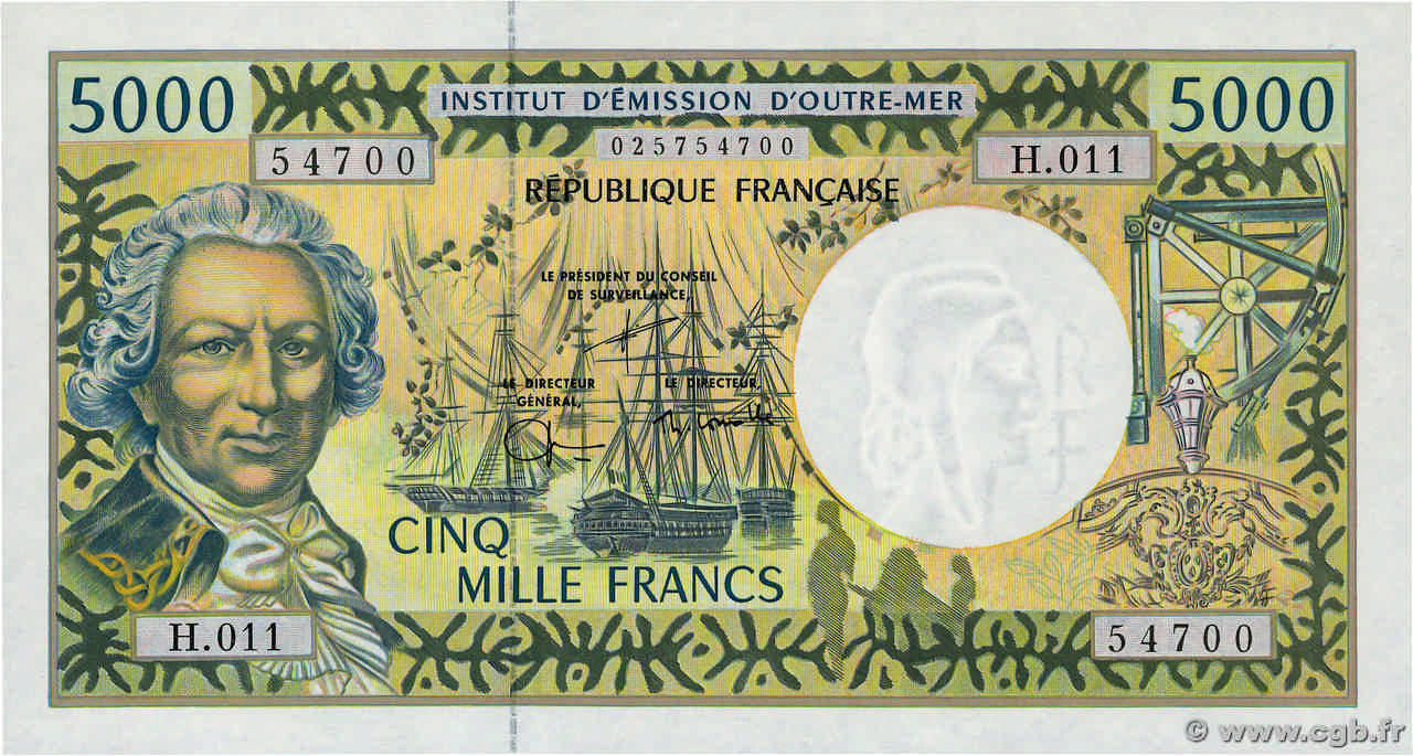 5000 Francs POLYNÉSIE, TERRITOIRES D OUTRE MER  2003 P.03g NEUF