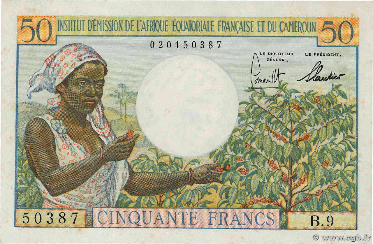 50 Francs AFRIQUE ÉQUATORIALE FRANÇAISE  1957 P.31 pr.NEUF
