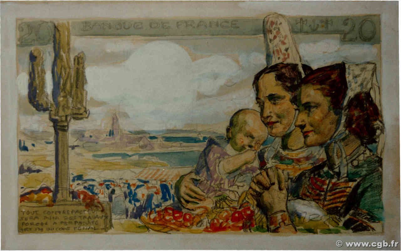 20 Francs PÊCHEUR Photo FRANCE  1940 F.13.00 NEUF