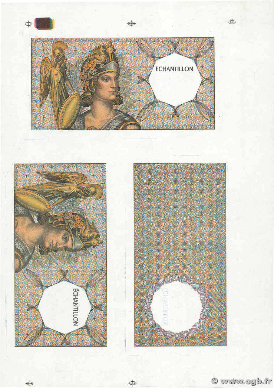 Échantillon Athéna Échantillon FRANCIA  1990 EC. FDC