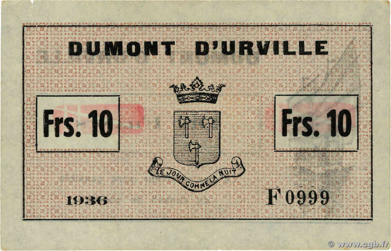 10 Francs FRANCE Regionalismus und verschiedenen  1936 K.189 VZ+
