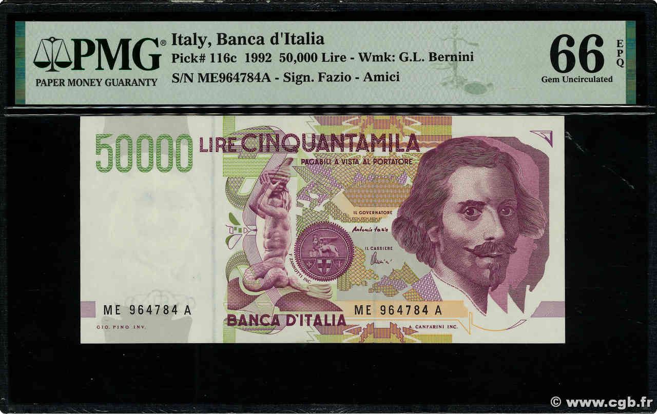 50000 Lire ITALIEN  1992 P.116c ST