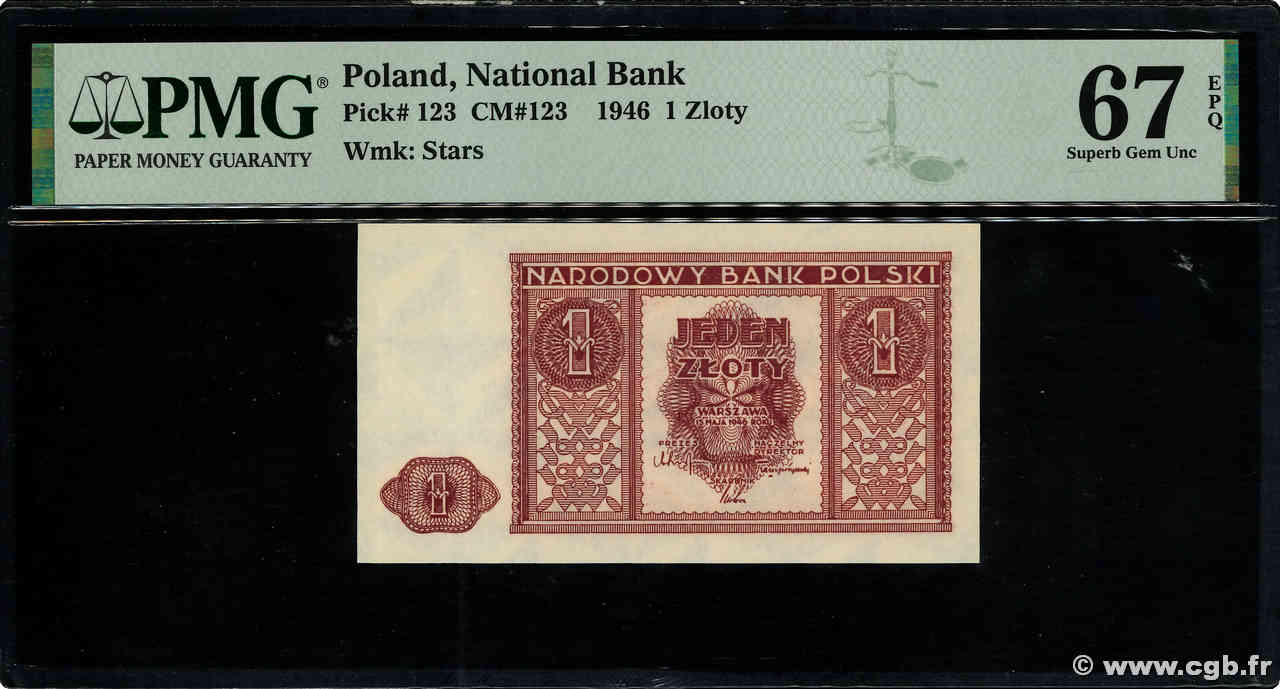 1 Zloty POLEN  1946 P.123 ST