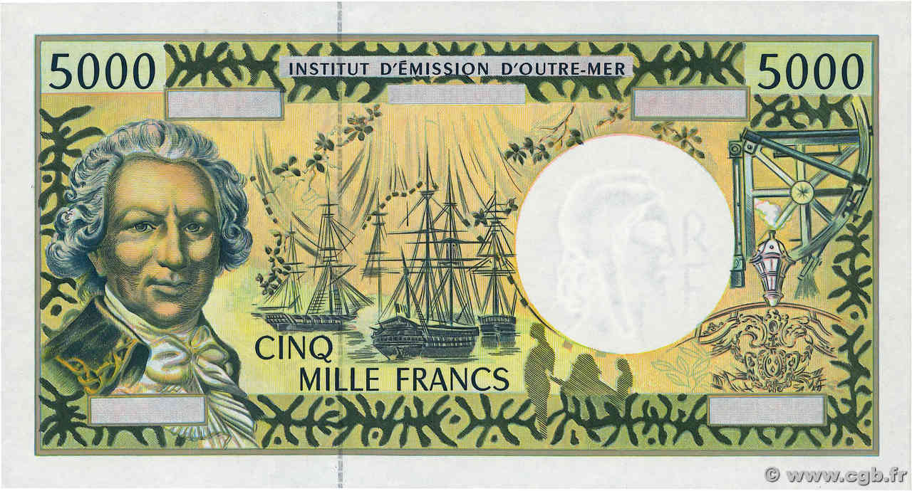5000 Francs Épreuve FRENCH PACIFIC TERRITORIES  1996 P.03p fST+